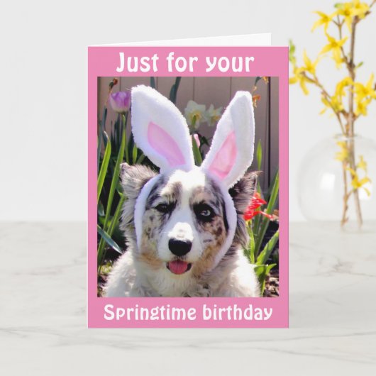 ***PAASVERJAARDAG*** IK HEB MIJN OREN UITGETROKKEN KAART (Gele Bloem)