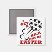 Paasvoetbalschoen ik krijg een gril uit de paastij magneet (Voorkant / Achterkant)