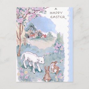  paaswensen met Lamb & Bunnies Briefkaart