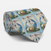 paaswitkonijnen en Baby eikels. ZSSG Stropdas (Opgerold)