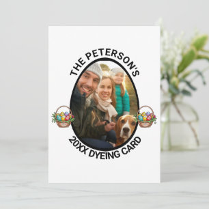 paaswoordspeling   Aangepaste 2025 Familiefoto Ver Feestdagenkaart