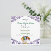 Paaszondag Brunch - Aangepaste uitnodigingen (Staand voorkant)