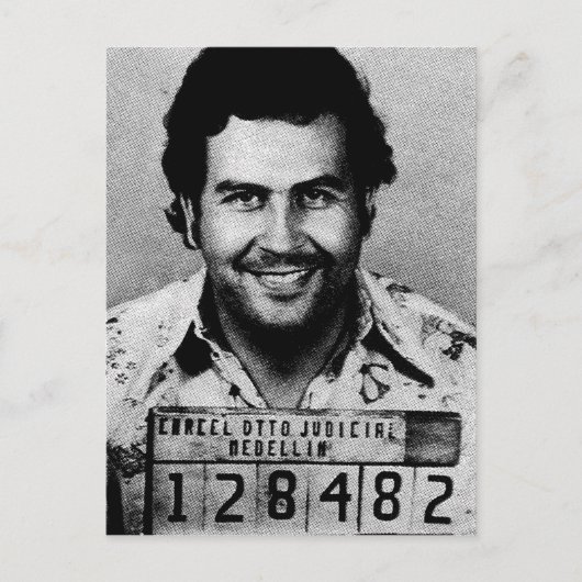 Pablo Emilio Escobar Briefkaart (Voorkant)