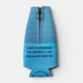 Pablo le pingouin, avec glacière bouteille citatio (Dos)