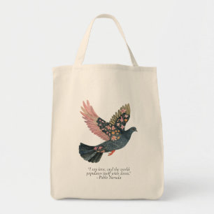 Pablo Neruda Quote Canvas tas