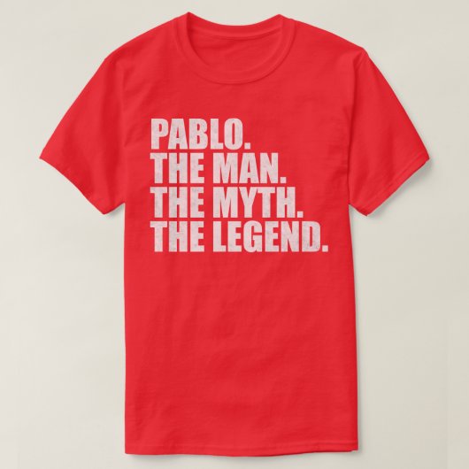 PabloPablo Naam Pablo Voornaam T-shirt (Design voorkant)
