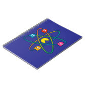 Pac-Atomic Universe – Retro Gaming Art Sticker Notitieboek (Linkerzijde)