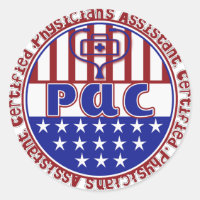 PAC Certified Physician Assistant PATRIOTIC FLAG