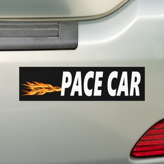 Pace Car Bumpersticker (Op auto)