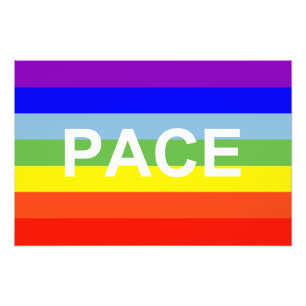 PACE Peace Flag Foto Afdruk