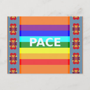 Pace (Vrede) Vlag Italiaans Briefkaart