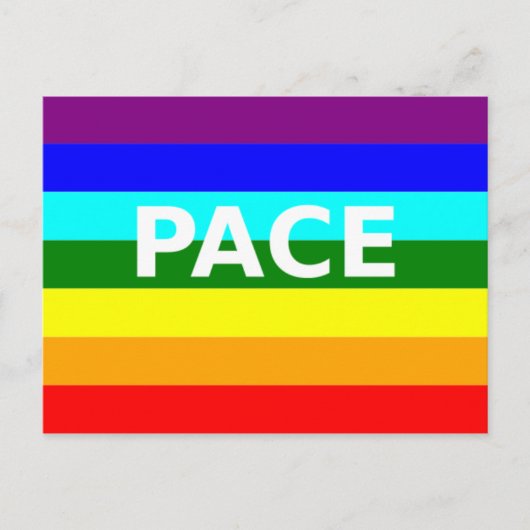 Pace (Vrede) Vlag Italiaans Briefkaart (Voorkant)