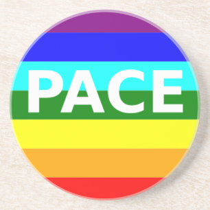 Pace (Vrede) Vlag Italiaans Onderzetter