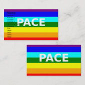 Pace (Vrede) Vlag Italiaans Visitekaartje (Voorkant / Achterkant)