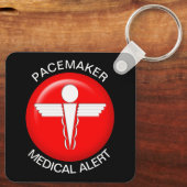 Pacemaker Medical Alert - Button Sleutelhanger (Achterkant)