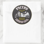 Pacers Auto Decal Ronde Sticker (Tas)