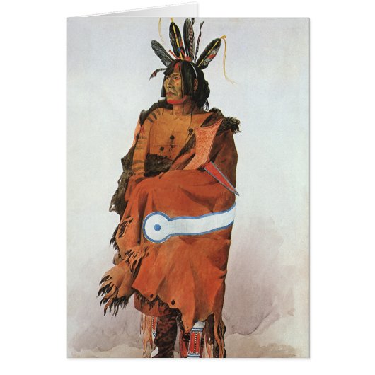 Pachtuwa-Chta, Arikara Warrior Portrait par Bodmer (Devant)