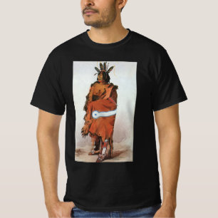 Pachtuwa-Chta, Arikara Warrior Portrait van Bodmer T-shirt