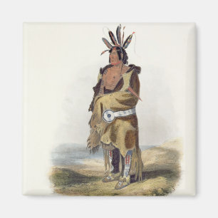 Pachtuwa-Chta, een Arrikkara Warrior, bord 27 van Magneet