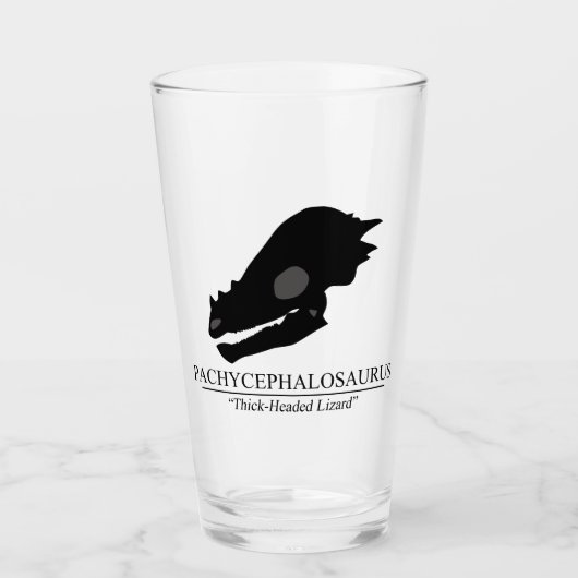 Pachycephalosaurus Glas (Voorkant)