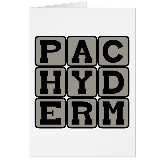 Pachyderme, éléphant (Devant)