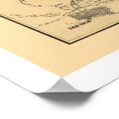 Pacific & Atlantic Railroad Map 1851 Poster (Hoek)