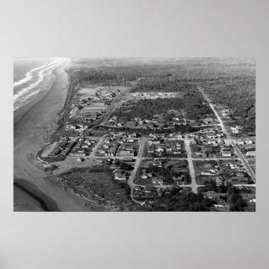 Pacific Beach, WA - antenne Uitzicht Photography Poster (Voorkant)