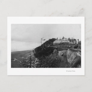 Pacific Beach, WA - Pacific Beach Hotel and Old Briefkaart