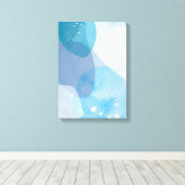 Pacific blauw canvas afdruk (Insitu (Houten vloer))