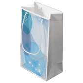 Pacific Blue Gift Bag Klein Cadeauzakje (Achterkant Gekanteld)