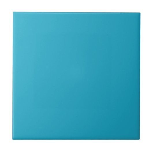 Pacific Blue Solid Color Tile Tegeltje (Voorkant)