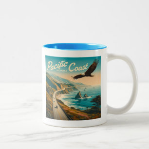 Pacific Coast Highway Eagle Tweekleurige Koffiemok