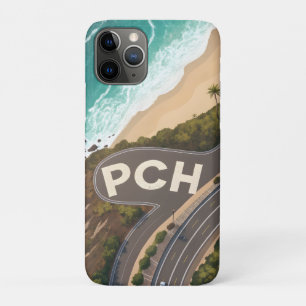 Pacific Coast Highway Lucht Reis Kunst iPhone 11 Pro Hoesje