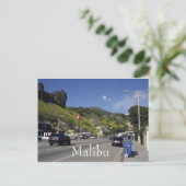 Pacific Coast Highway Malibu California Briefkaart (Staand voorkant)