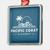 Pacific Coast Highway Motorfiets Metalen Ornament (Links)