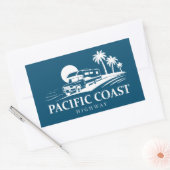 Pacific Coast Highway Recreatievoertuig Rechthoekige Sticker (Envelop)