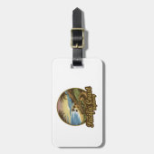 Pacific Coast Highway Retro Bagagelabel (Voorkant verticaal)