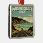 Pacific Coast Highway Vista Metalen Ornament (Rechts)