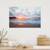 Pacific Coast Sunset te Monterey, Californië Poster (Keuken)