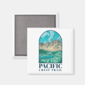 Pacific Crest Trail Art Magneet (Voorkant / Achterkant)