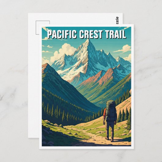 Pacific Crest Trail Briefkaart (Voorkant / Achterkant)