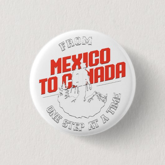 Pacific Crest Trail (PCT) Ronde Button 3,2 Cm (Voorkant)