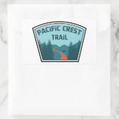 Pacific Crest Trail Rechthoekige Sticker (Tas)