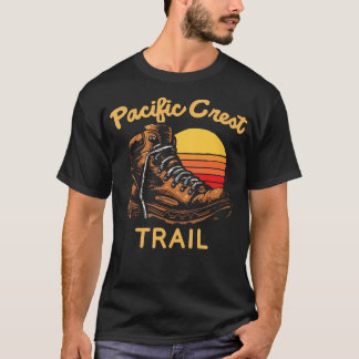 Pacific Crest Trail Vintage Hiking Boot Hiker Shoe T-shirt