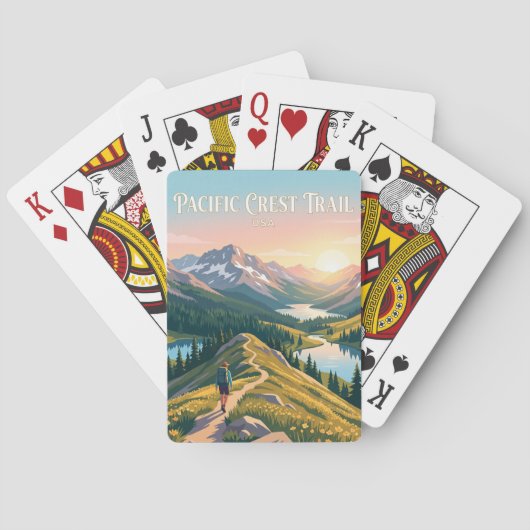 Pacific Crest Trail VS Pokerkaarten (Achterkant)