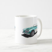 'Pacific Green' Austin Healey 100-6 Koffiemok (Voorkant rechts)