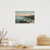 Pacific Grove, CA - Loverpunt, Stille Oceaan Poster (Keuken)
