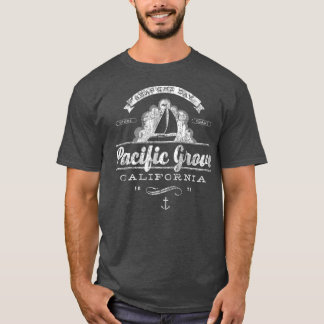 Pacific Grove CA Sailboat Nautical Vintage T-shirt