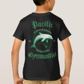 Pacific Gymnastics kinder zwarte T-shirt (Achterkant)