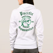 pacific gymnastics witte rits hoodie (Achterkant)